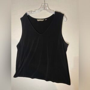 Avenue Black V-Neck Tank Top